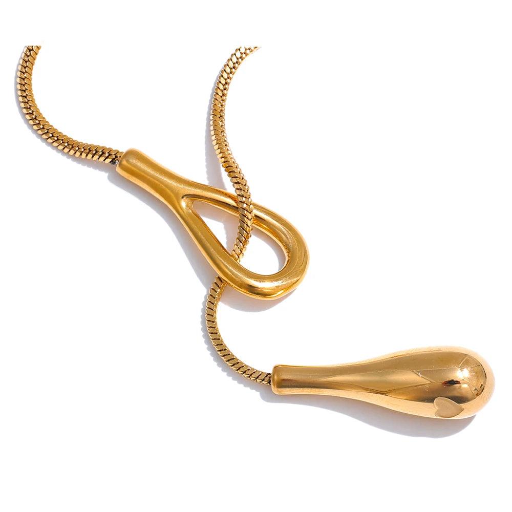 Yhpup-316L Cadeia de Aço Inoxidável Requintado, Colar Moda, 18K PVD Plated, Resistente À Água Charme, Jóias Cor do Ouro